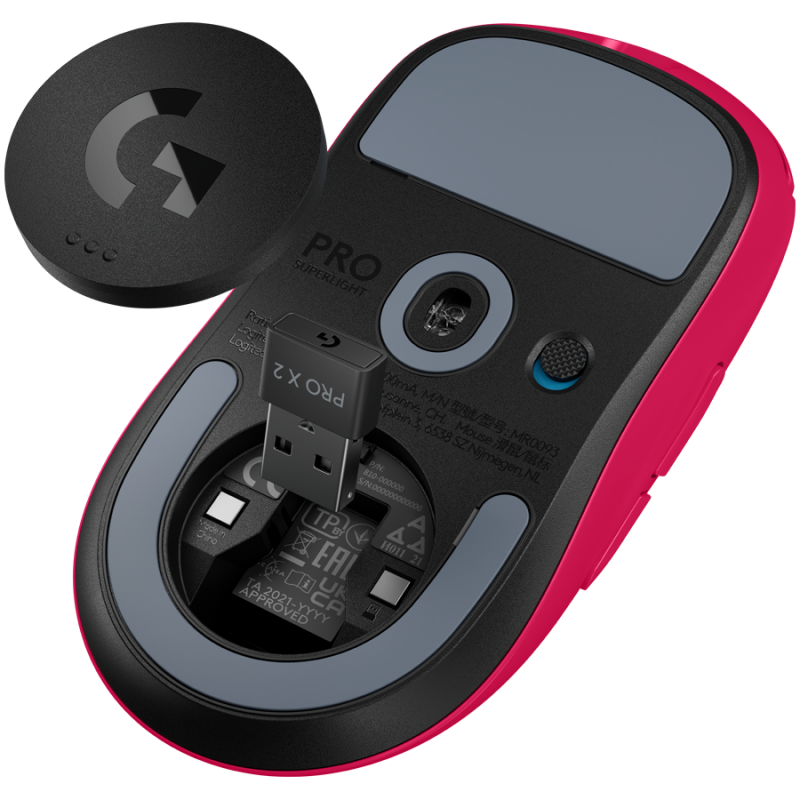 LOGITECH G PRO X SUPERLIGHT 2 LIGHTSPEED Gaming Mouse - MAGENTA, 910-006797