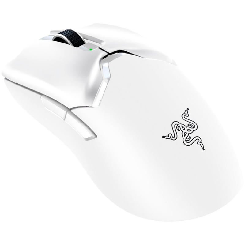 Razer DeathAdder V3 Pro - White Edition, Ergonomic Wireless Gaming Mouse, Speedflex Charging Cable USB Type C, 30000DPI, Optical Mouse