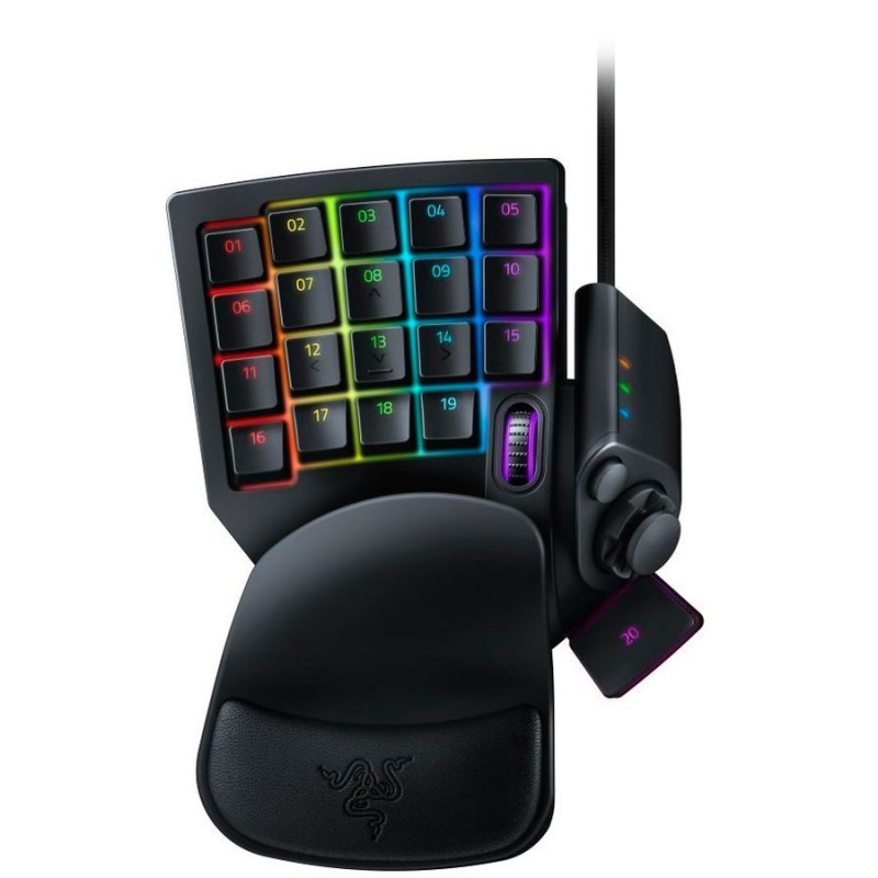 Razer Tartarus V2, Mecha-Membrane Technology, 32 fully programmable keys, Unlimited macro lengths, 1000Hz Ultrapolling, Ergonomic palm rest, Razer Chroma, Full anti-ghosting-RZ07-02270100-R3M1