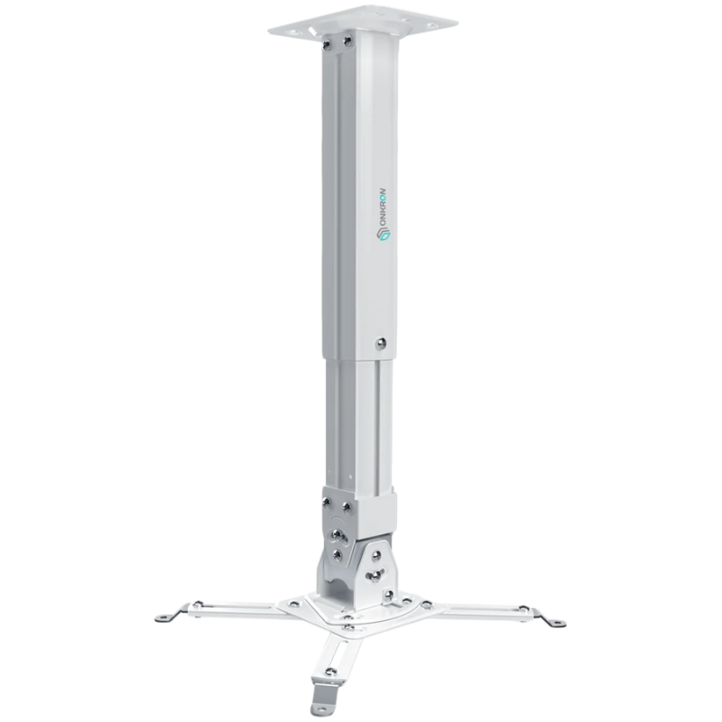 ONKRON Projector Mount Ceiling Adjustable Bracket up to 22 lbs Projectors, White, K5A-W
