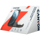CANYON WS-202 2in1 Wireless charger, Input 5V/3A, 9V/2.67A, Output 10W/7.5W/5W, Type c cable length 1.2m, PC+ABS,with PU part