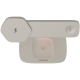 CANYON Wireless Charging Station Hexagon 310 3in1 LightGrey/Orange, CNS-WCS310LGOR