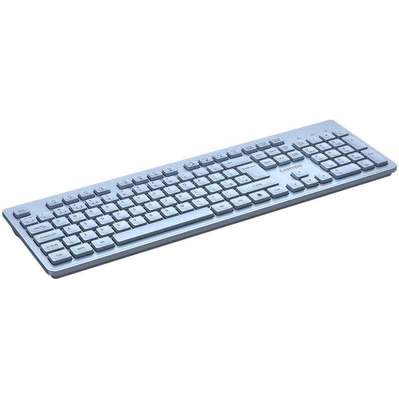 CANYON keyboard HKB-W01 UK/US AAA Wireless Blue, CNS-HKBW01BL