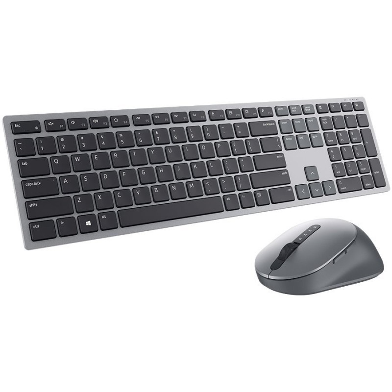 Dell Premier Multi-Device Wireless Keyboard and Mouse - KM7321W - US International (QWERTY), 580-AJQJ-14