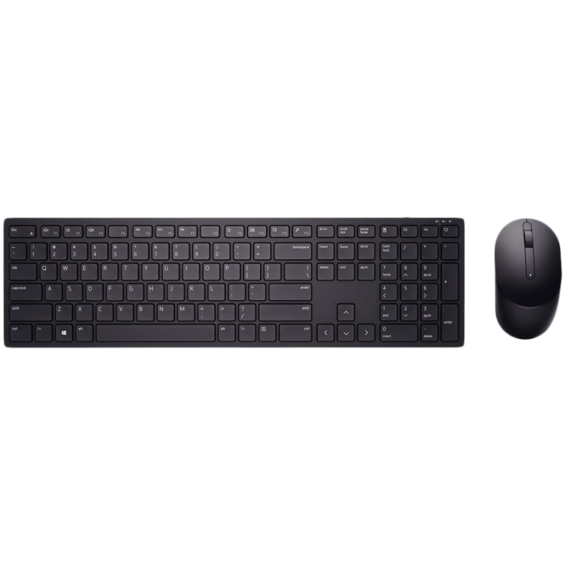 Dell Pro Wireless Keyboard and Mouse - KM5221W - US International (QWERTY) - Black, 580-AJRP-14