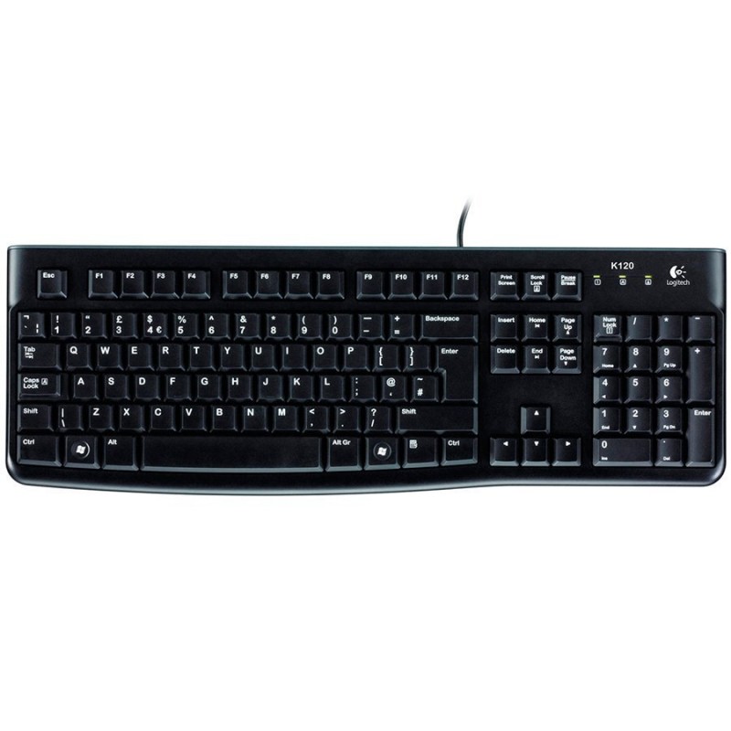LOGITECH Corded Keyboard K120 - EER - US International layout-920-002509