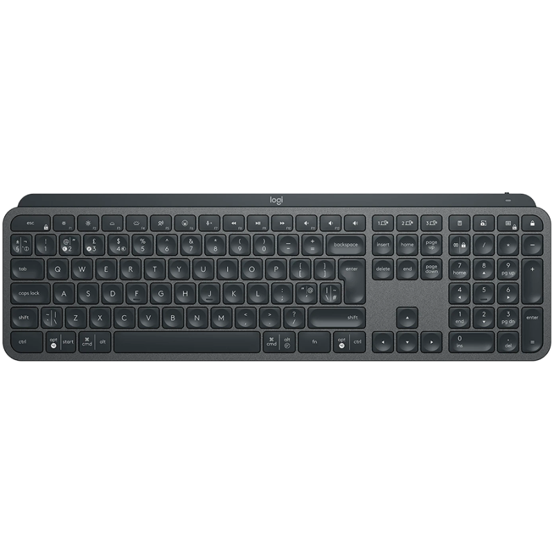 LOGITECH MX Keys Bluetooth Illuminated Keyboard - GRAPHITE- US INT'L - B2B, 920-010251