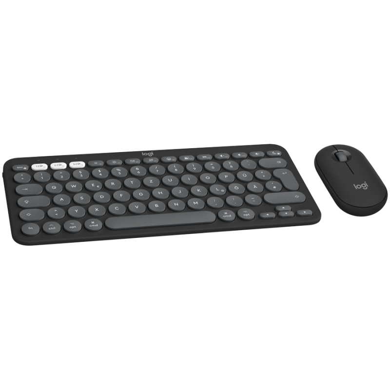 LOGITECH Pebble 2 for MAC Bluetooth Keyboard Combo - TONAL GRAPHITE - US INT'L, 920-012244