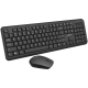 Wireless combo set,Wireless keyboard with Silent switches,105 keys,BG layout,optical 3D Wireless mice 100DPI black-CNS-HSETW02-BG