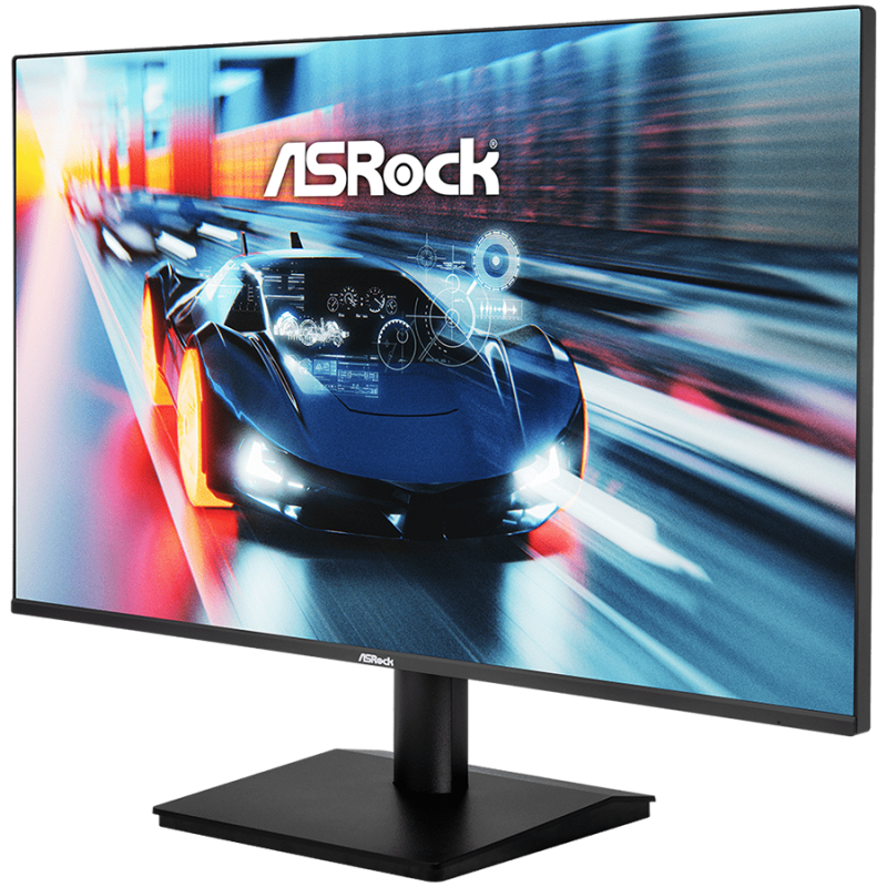 Asrock CL27FFA Gaming Монитор, 27" FHD (1920x1080) IPS, Anti-Glare, 120 Hz, 16:9, 1500:1, 300 nits, Wide 178-Degree Viewing Angles, 1ms (MPRT), Flicker-free, Tiltt Adjustment, VESA, 1x HDMI 1.4, 1x VGA, 3Y