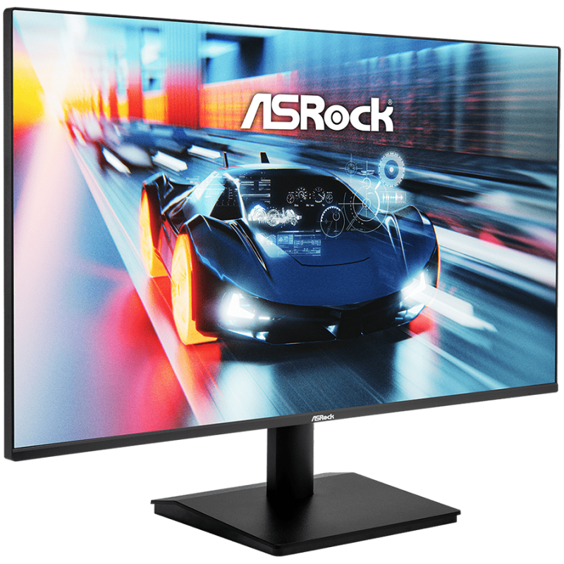 Asrock CL27FFA Gaming Монитор, 27" FHD (1920x1080) IPS, Anti-Glare, 120 Hz, 16:9, 1500:1, 300 nits, Wide 178-Degree Viewing Angles, 1ms (MPRT), Flicker-free, Tiltt Adjustment, VESA, 1x HDMI 1.4, 1x VGA, 3Y