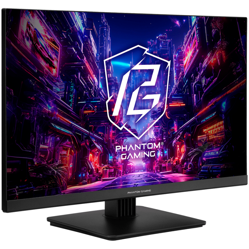 Asrock Gaming Монитор, 27" FHD(1920x1080) IPS, 180 Hz, 123 sRGB, 1000:1, 450 cd/m, 178/178, 1ms (MPRT), Flicker-free, 2x 2W Speakers, 2x HDMI 2.0, 1x DP 1.2, 1x Audio Jack (3.5mm), 3Y