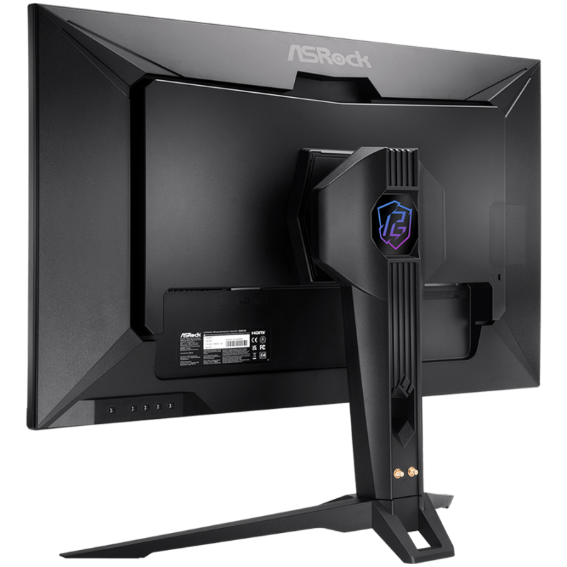 Asrock Gaming Монитор, 32" QHD(2560x1440) IPS, AG, 180 Hz, 151 sRGB, 16:9, 1000:1, 178/178, 1ms (MPRT), Flicker-free, High, Swivel and Tilt adjustment, 2x 2W Speakers, 2x HDMI 2.0, 1x DP 1.4, 1x Audio Jack (3.5mm), 3Y