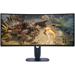 DELL Alienware 34 Curved Gaming Монитор AW3425DWM, 34" WQHD 3440x1440 at 180Hz, 21:9, 95% DCI-P3 (CIE 1976), 1 ms, 400 cd/m2(peak), 3000:1, 1.07 billion colours, 178/178, 2xHDMI, DP 1.4, USB 5Gbps Type-A,1 USB 5Gbps Type-B, Height, tilt, VESA