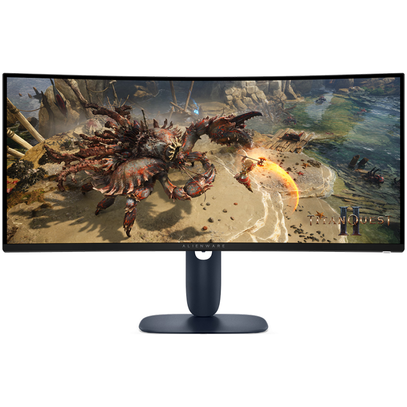 DELL Alienware 34 Curved Gaming Монитор AW3425DWM, 34" WQHD 3440x1440 at 180Hz, 21:9, 95% DCI-P3 (CIE 1976), 1 ms, 400 cd/m2(peak), 3000:1, 1.07 billion colours, 178/178, 2xHDMI, DP 1.4, USB 5Gbps Type-A,1 USB 5Gbps Type-B, Height, tilt, VESA