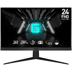 MSI G2412F Gaming Монитор, 24" 180Hz, FHD (1920x1080) 16:9, Rapid IPS Anti-glare, 1ms, 300nits, 1000:1, 178°/178°, Adaptive Sync, Adjustable Stand, 1x DP, 2x HDMI, 3Y Warranty