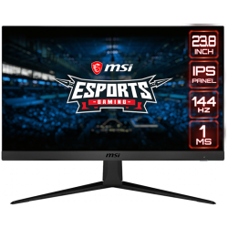 MSI Optix G241 Gaming Монитор, 23.8" 144Hz, FHD (1920x1080) 16:9, IPS Anti-glare, 1ms, 250nits, 1000:1, 178°/178°, AMD FreeSync, Anti-Flicker, 1x DP, 2x HDMI, 3Y Warranty