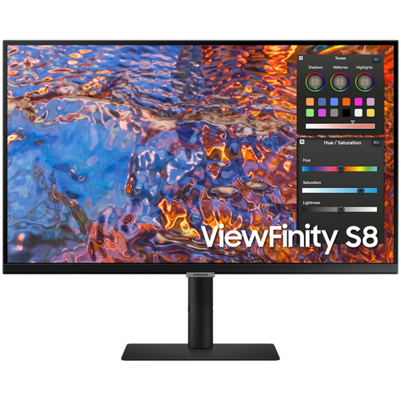 Монитор LED Samsung LS27B800PXPXEN HRM S80PB, 27" UHD FLAT 16:9 (3840x2160) IPS 60Hz, 350 cd/㎡, 1000:1, HDR400, 5ms, 178/178, 1xDP