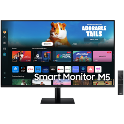 Монитор LED Samsung LS27DM500EUXDU M5 Smart, 27" FHD FLAT 16:9 (1920x1080) VA 60Hz, 250 cd/㎡, 3000:1, 4ms, 178/178, USB Hub 2xHDMI, Tilt, WiFi5, Bluetooth, Tizen, VESA 100x100, 2Y