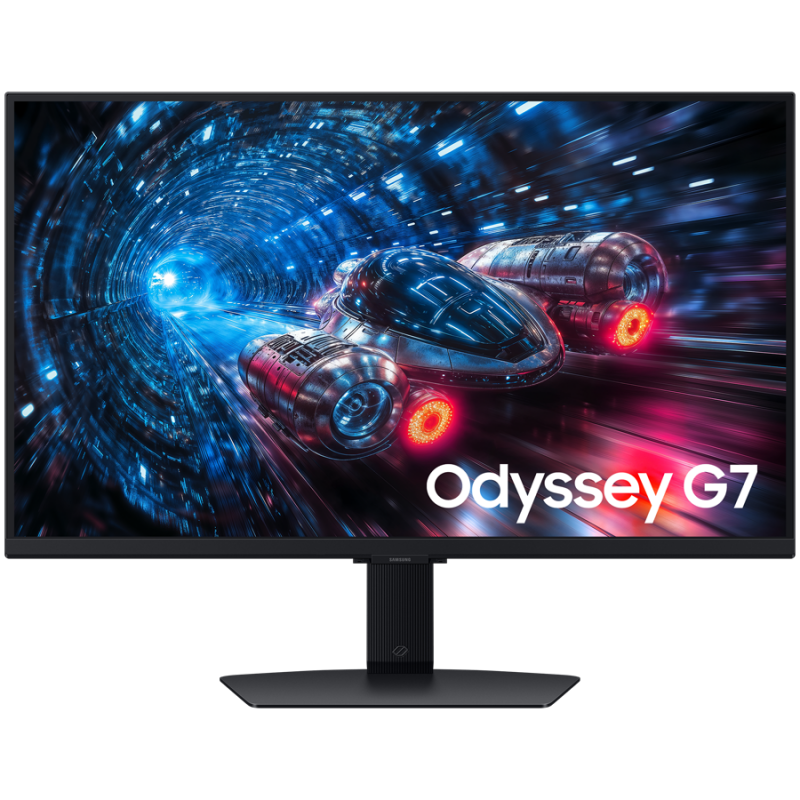Монитор LED Samsung Odyssey G7 LS27FG702EUXEN 27", 3840x2160, 4K UHD, 180Hz / FHD 360Hz Dual Mode, IPS, HDR10, 16:9, 1000:1, 350 cd/m2, 1ms GTG, 178/178, 99% sRGB, DP 1.4, HDMI 2.1, Flicker-free, Tilt, Height Adjust, 2Y