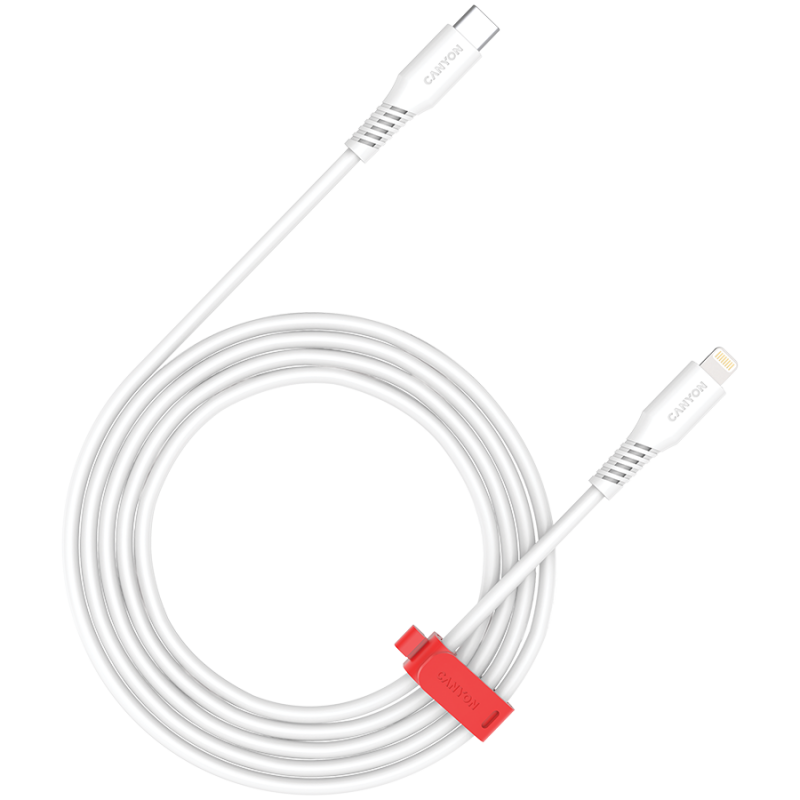 CANYON cable CLN30SC C-L 30W 1.2m White, CNS-CLN30SC12W