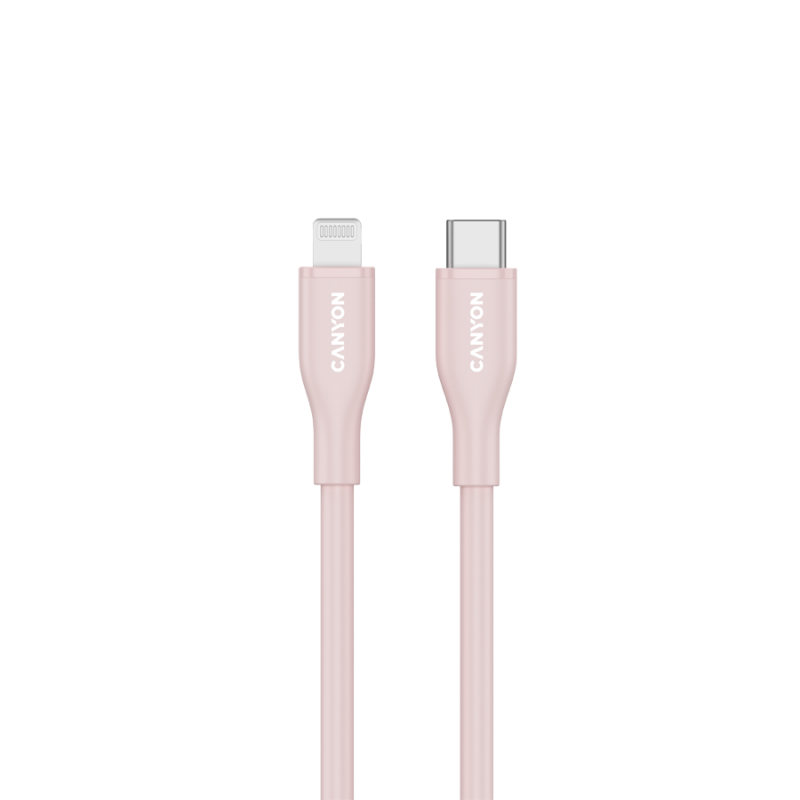 CANYON cable CLNM60 C-L 60W MFI 1m Silicon Pink, CNS-CLNM60SC10PS