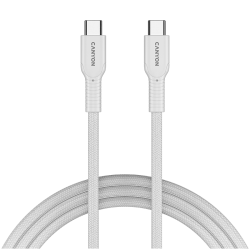 CANYON cable OnWire 60CL C-C 60W COLOR Braided 1m White