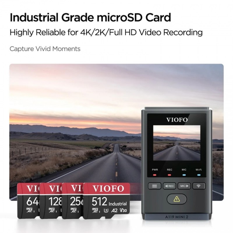 VIOFO карта памет за видеорегистратор MicroSDXC 64GB UHS-I U3 V30 A2 - VIOFO-SD-064G