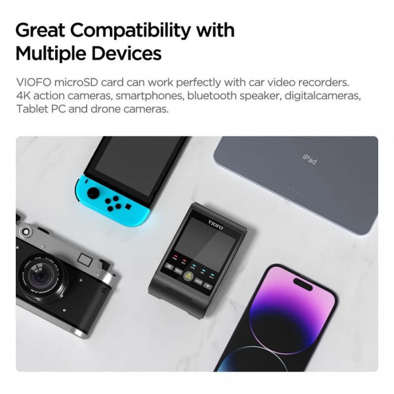VIOFO карта памет за видеорегистратор MicroSDXC 64GB UHS-I U3 V30 A2 - VIOFO-SD-064G