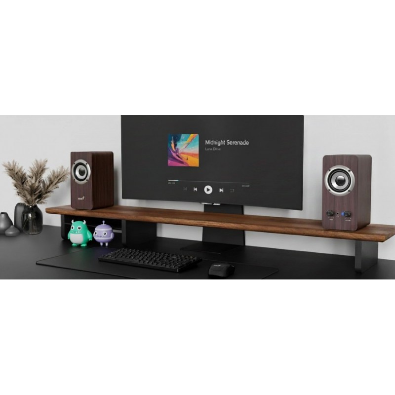 Genius тонколони Speakers 2.0 - SP-HF400 - 10W RMS, Dark Brown