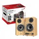 Genius тонколони Speakers 2.0 - SP-HF520BT - 20W RMS, Bluetooth, 3D Surround, Pine Wood, GENIUS-SP-HF520BT-PW