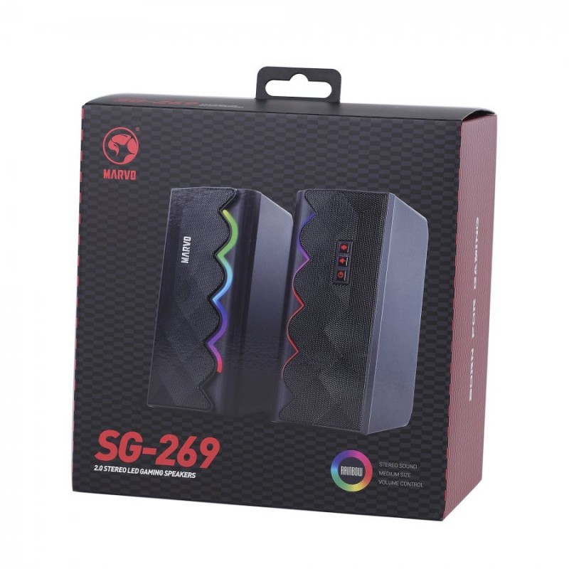 Marvo Тонколони Gaming Speakers 2.0 6W Bluetooth RGB - MARVO-SG-269-MARVO-SG-269