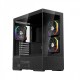 1stPlayer Кутия Case ATX - Crystal Vision CV7 Black - 5 x 120 mm included