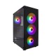 1stPlayer Кутия Case ATX - Fire Dancing V3-B RGB - 4 fans included, V3-B-4F1