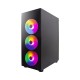 1stPlayer Кутия Case ATX - Fire Dancing V3-B RGB - 4 fans included, V3-B-4F1
