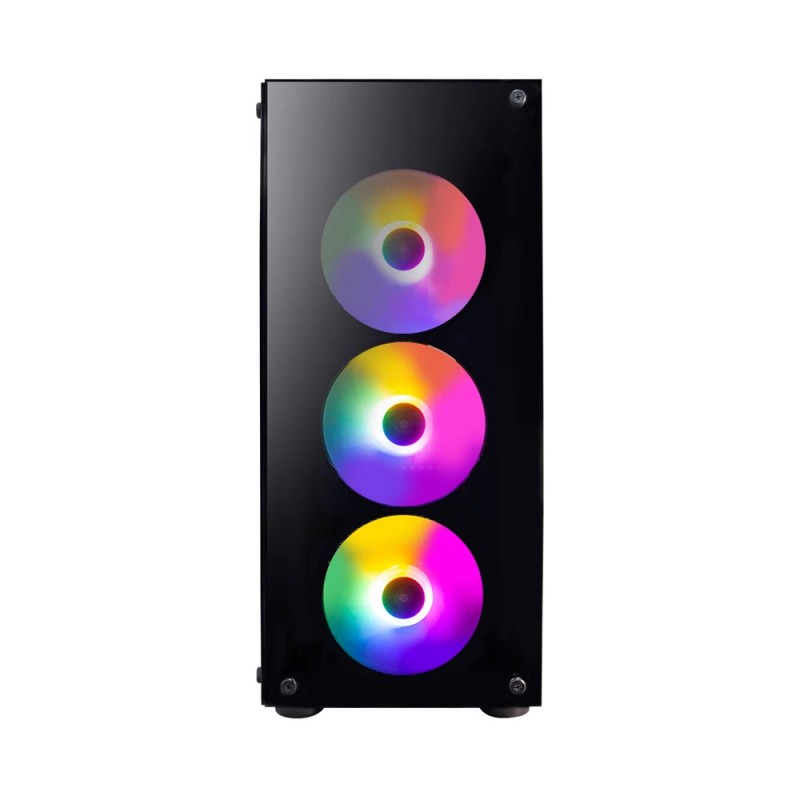 1stPlayer Кутия Case ATX - Fire Dancing V3-B RGB - 4 fans included, V3-B-4F1