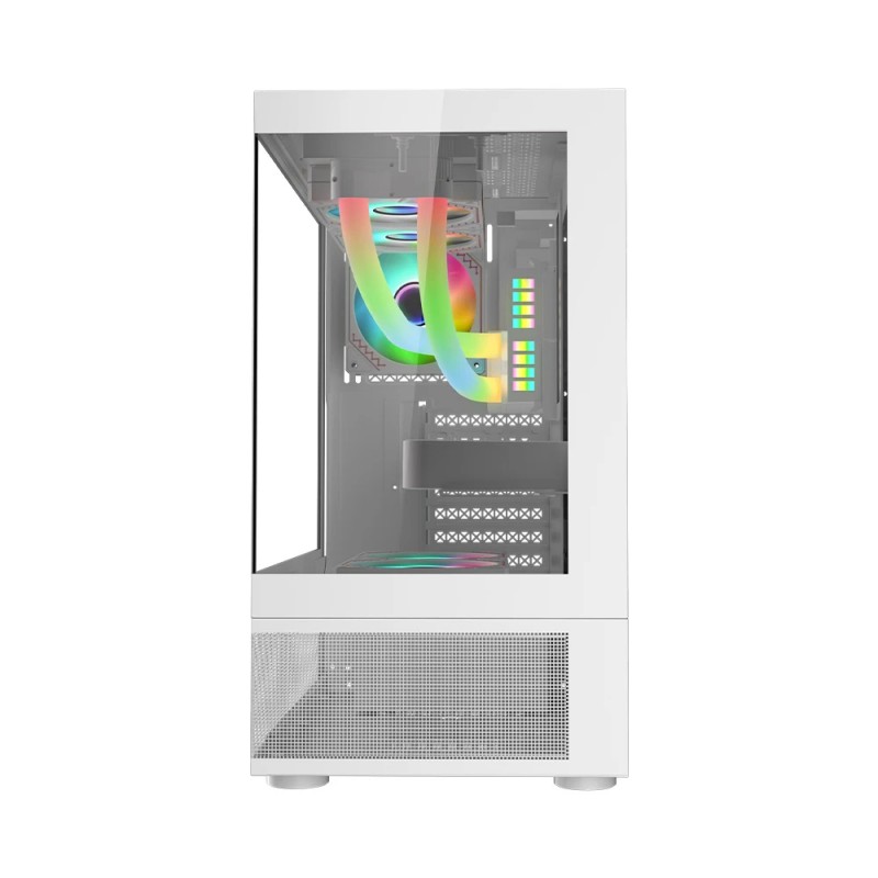 1stPlayer кутия Case ATX - MIKU Mi7-A White - Reversed fans included, Mi7-A-WH-2F1R-W-1F1-W