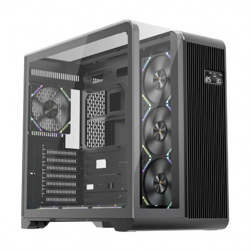 1stPlayer кутия Case ATX - RT7 Black - LED display, RT7-BLACK