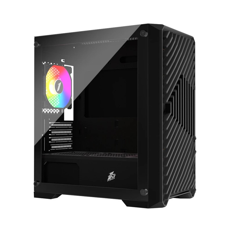 1stPlayer кутия Case mATX - TRILOBITE T5 Black, T5-4F1-BK