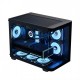AeroCool кутия Case mATX - P300C-G-BK-v1 - 3 x 120 mm Infinity Mirror A-RGB