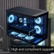 AeroCool кутия Case mATX - P300C-G-BK-v1 - 3 x 120 mm Infinity Mirror A-RGB