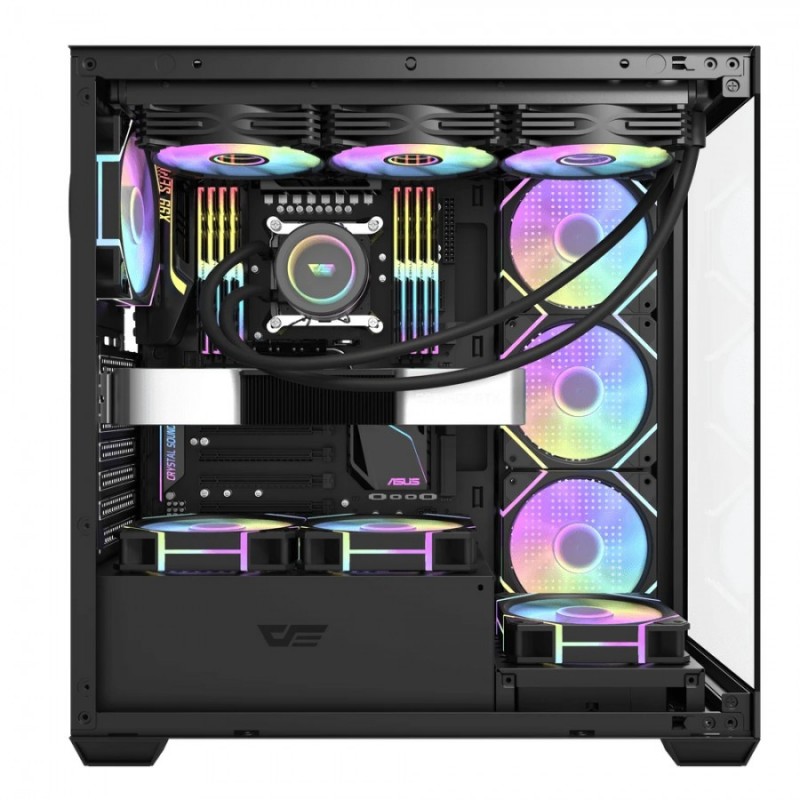 Darkflash кутия Case ATX - DS900 Black - USB-C, DS900-BK
