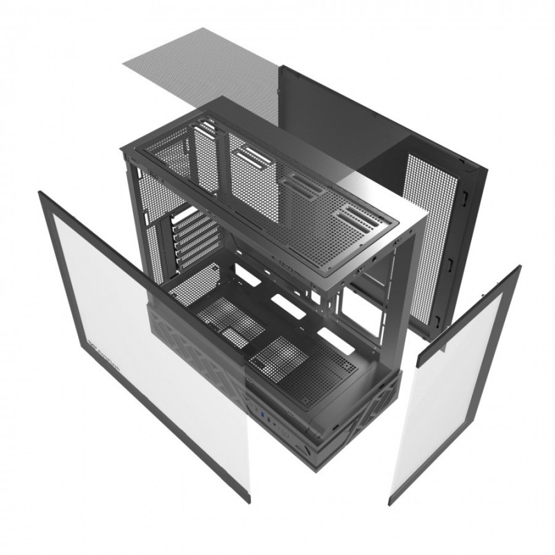 Darkflash кутия Case ATX - DS950 Black - 6 x 120 mm Infinity Mirror A-RGB