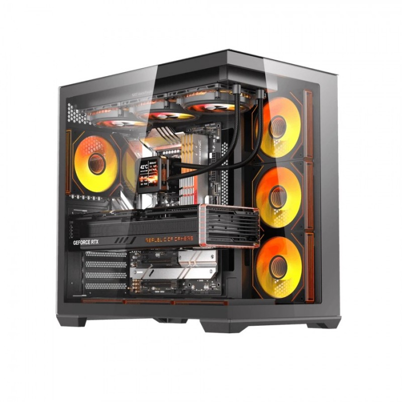 Darkflash кутия Case EATX - C280 Black - 7 ARGB fans