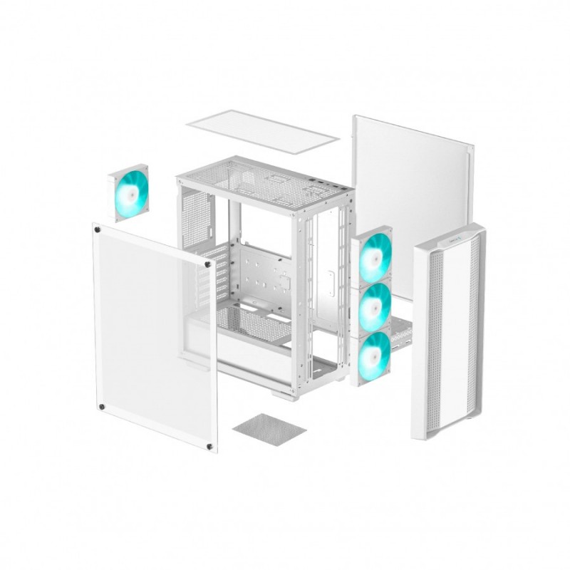 DeepCool кутия Case ATX - CC560 WH v2, R-CC560-WHGAA4-G-2