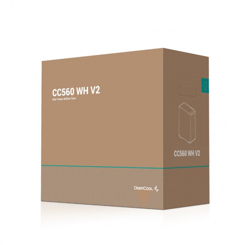DeepCool кутия Case ATX - CC560 WH v2, R-CC560-WHGAA4-G-2