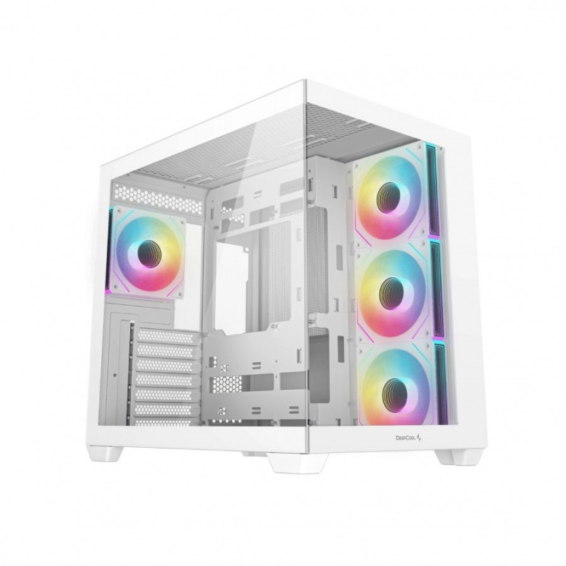 DeepCool кутия Case ATX - CG530 4F White - 4 ARGB Fans, R-CG530-WHADA4-G-1