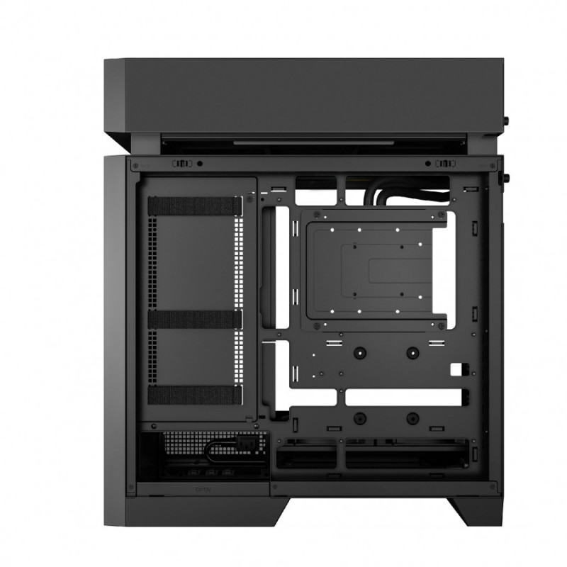 DeepCool кутия Case ATX - CL6600 - Modular Split-Chamber, 360 mm AIO Pre-Installed, 2 ARGB fans