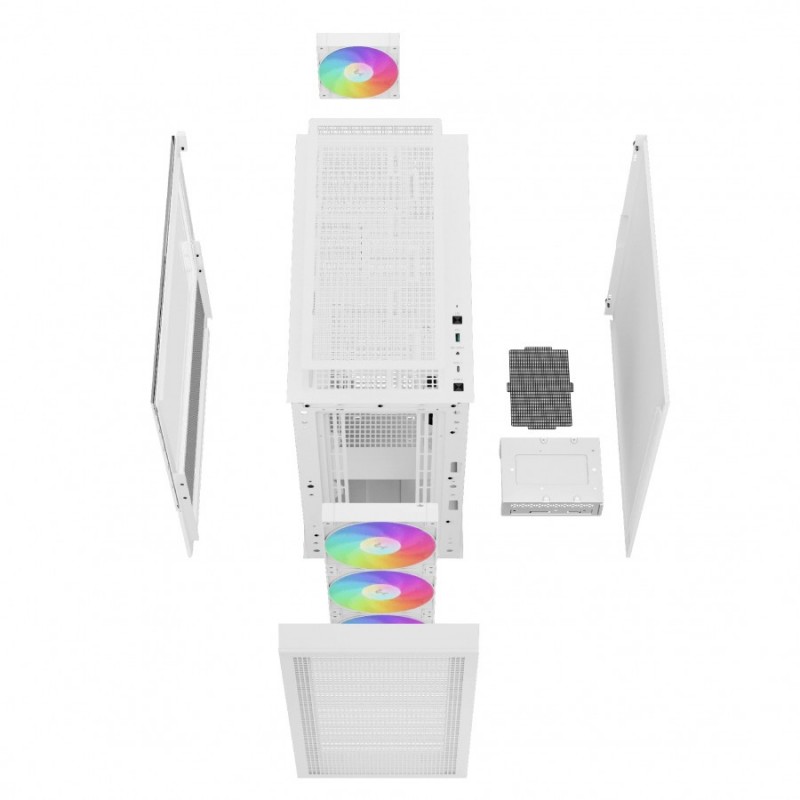 DeepCool кутия Case EATX - CH560 A-RGB White, R-CH560-WHAPE4-G-1