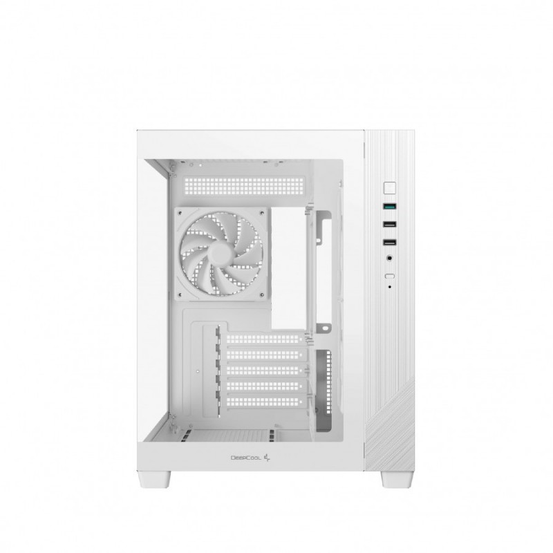 DeepCool кутия Case mATX - CG330 3F WH - 3 ARGB Fans